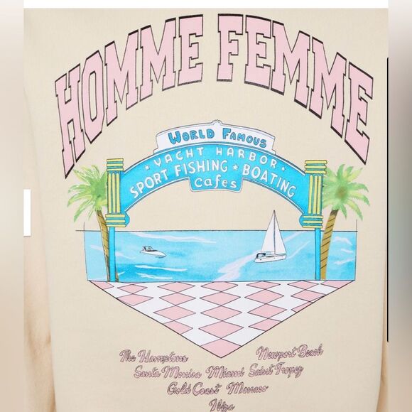 HOMME FEMME Yacht Club Hoodie Cream -
HommeFemmeLA size extra large - Picture 9 of 10
